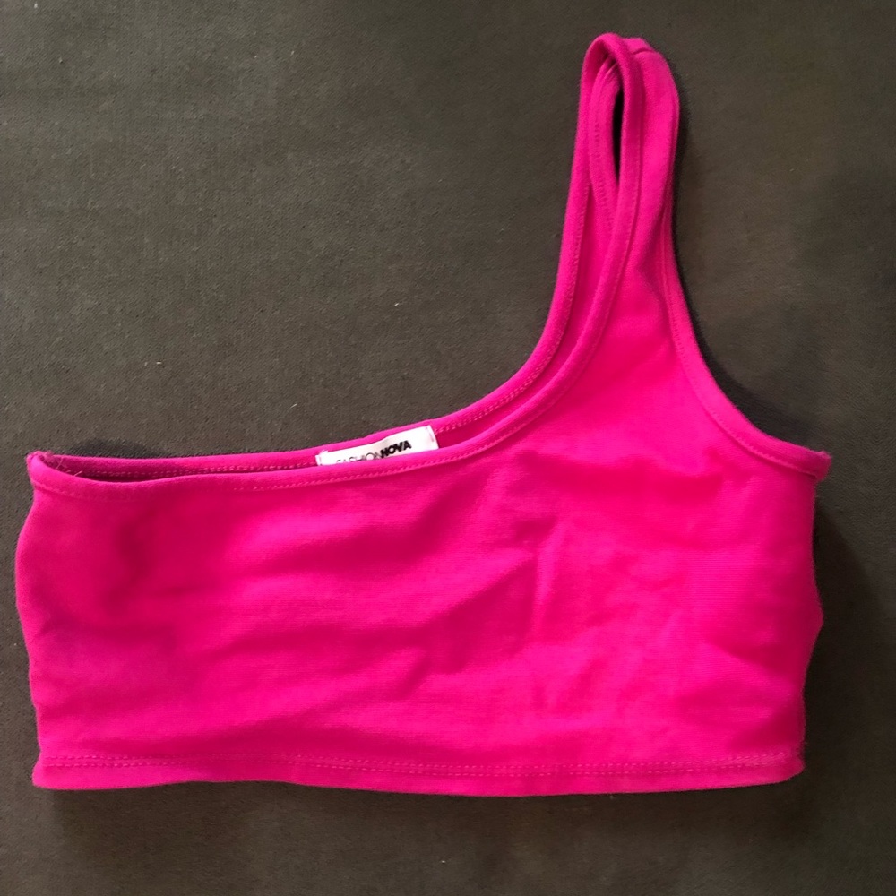 Hot Pink Fashion Nova Crop top